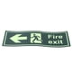thumbnail image 4 of Señal de advertencia de seguridad autoadhesiva luminosa, pegatina de seguridad, señales de salida de incendios con dirección tipo 3, 2 uds., 4 of 8