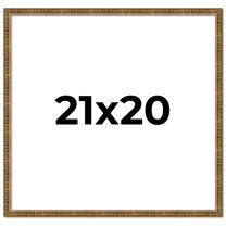 21x20 Frame Gold Kingsley Distressed Solid Wood Picture Frame Width 0.75 Inches | Interior Frame