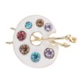 thumbnail image 1 of GOOHOCHY Broche de paleta de pintura Broche de mujer Broche de diamantes de imitación Broche único Pin de trajes Pin de solapa de moda para fiestas y uso diario, 1 of 8