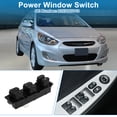 thumbnail image 2 of Interruptor de ventana eléctrica Unique Bargains No.935700U110 para el lado del conductor delantero izquierdo del Hyundai Accent 2010-2014 Negro, 2 of 7