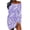 Purple Womens Long Sleeve Dress, variant on USSUMA Casual Summer Dresses for Women, Women's Floral Midi Tshirt Dress Ethnic Loose Fitting Crew Neck Long Sleeve Night Prom Dresses Smocked Spaghetti Strap Sundresses Stripes Geometric Printed