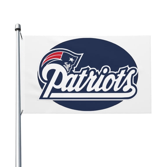 New England Football Team 3x5 FT Double-Sided Flag (Pole Not Included), Quick-Drying for Lawn, Balcony & Party Decor 35Flag-124
