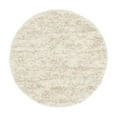 thumbnail image 3 of Unique Loom Hygge Shag Collection Area Rug - Misty (3' 3" Round Ivory/Beige), 3 of 7