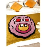 LAKEA Handmade Tufted Carpet Cherry Bomb Rug Pink Room Decor Kawaii Rug ...