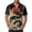 Red@GC@, variant on CONZONE Men's Buttons Down Shirts Short Sleeve Shirts for Men Trendy Oriental Dragon Embroidery Lapel Soft Lightweight Summer Tops