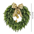 thumbnail image 3 of Qwtwty Christmas Wreath, Farmhouse Winter Wreaths Hanging Ornament for Indoor Outdoor Wall Window Home Holiday Christmas Decor, 3 of 7