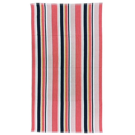 Mainstays 2 Pack Fouta, 72"x40", Cotton Blend Beach Towels, Coral