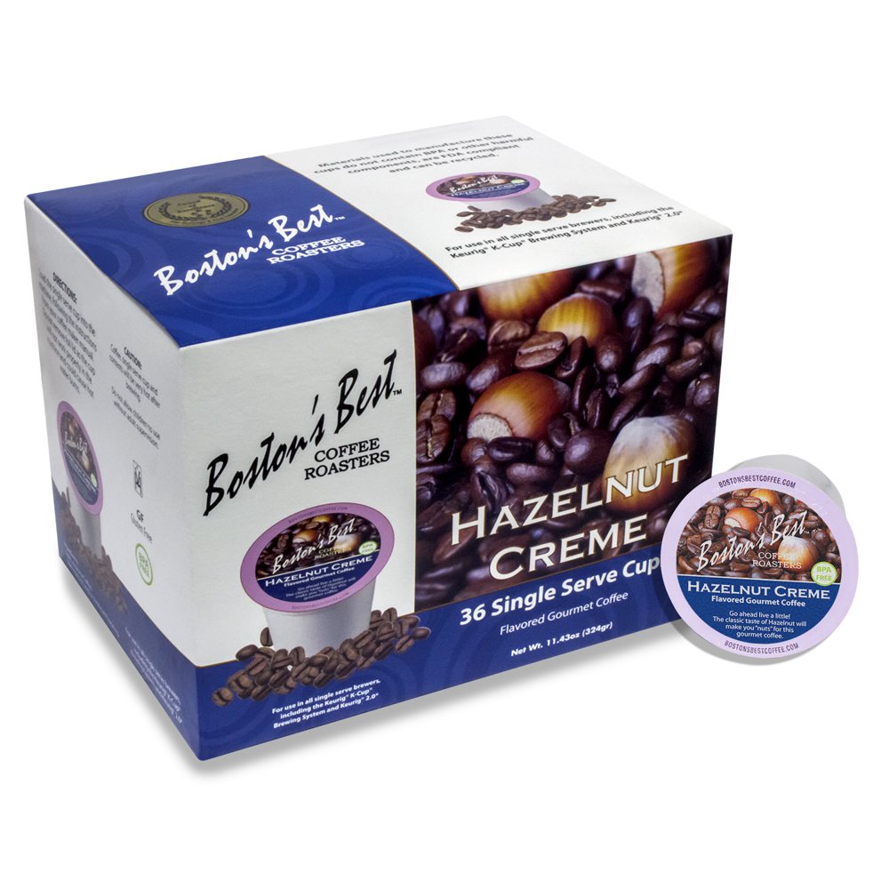 Hazelnut Creme Gourmet Coffee by Bostons Best for 36 Cups Coffee