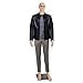thumbnail image 3 of Male Mannequin Full Body Dress Form Sewing Dress Model Stand Adjustable 73 inch Realistic Detachable Manikin Body Display Head Arm Rotation Metal Base, 3 of 4