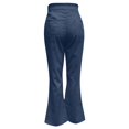 thumbnail image 2 of Women's Solid Color Corduroy Temperament Women's Trousers Micro Lapels High Waist Casual Pants, 2 of 4
