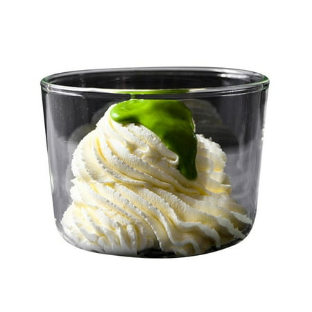 

250ml High Temperature Resistant Yogurt Pudding Glass Yogurt Pudding Cup Ins Style Simple Clear Glass Cup Dessert Container