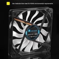 thumbnail image 2 of Kuymtek JONSBO 12020 ventilador con cubierta de PC 120mm ventilador de chasis silencioso ventilador enfriador de CPU 4 pines 3 pines Kuymtek  Componentes de la computadora, 2 of 2