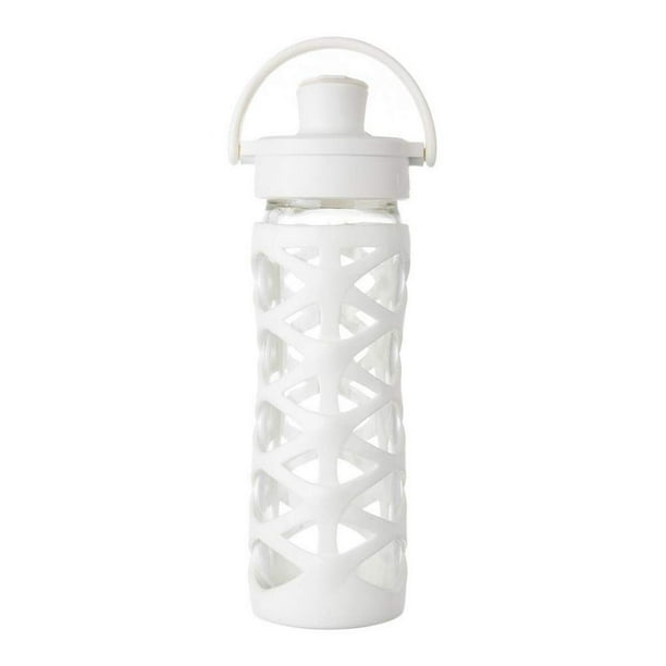 Lifefactory glass bottle with flip cap and 2024 silicone sleeve