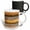 Multicolor, variant on 3drose, Image of Wood Trunks of a Log Cabin Wall. Orange Color. Wood Texture, 11oz Two-tone Yellow Mug