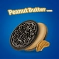 thumbnail image 3 of OREO Peanut Butter Creme Chocolate Sandwich Cookies, Family Size, 17 oz(2pack), 3 of 5