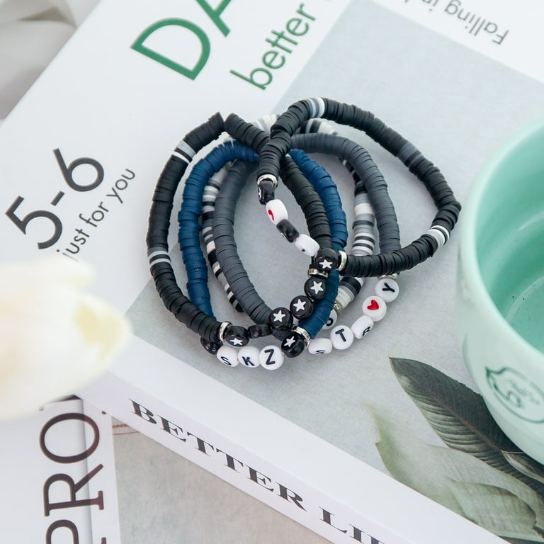 straykids スキズ　ブレスレット　I am you STRAY KIDS Inspired Beaded Bracelets - Set of 5 with SKZ Letter