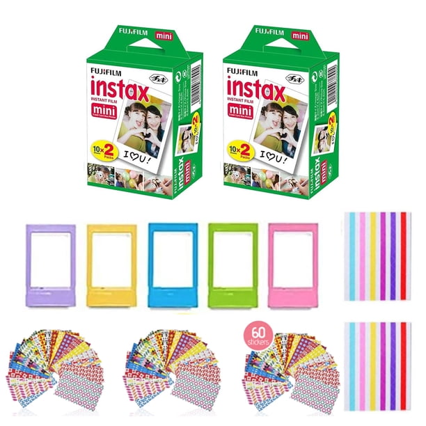 Película instantánea Fujifilm Instax Mini de 40 hojas (paquete de 2)