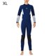 thumbnail image 2 of Traje de baño de neopreno traje de baño impermeable espesado de 5 mm back cremallera de snorkeling deportes de agua Manténgase caliente para nadar mujer surf, Navy XL Advancent OD019356-17, 2 of 7
