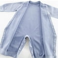thumbnail image 5 of fnnxnal Kids Romper for Girls - Blue, Long Sleeve Full Length, Polyester Spandex Soft Stretchy, Snap Closure Easy Diaper Change, Machine Washable with Bear Embroidery (1PC),Size 1-2T, 5 of 9