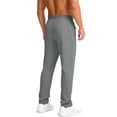 thumbnail image 3 of Zimjoy Mens Joggers Moisture-Wicking Quick Dry Pants Elastic Waistband Lightweight Breathable Pants for Running, Gym, Hiking, Gray L, 3 of 3