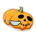 thumbnail image 1 of Halloween Pumpkin Bath Mat Non Funny Cute Microfiber Washable Absorbent Carpet Autumn Home Bathroom Rug Shower Tub, 1 of 6