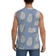 thumbnail image 4 of Balery Cute Fat Cat Camisetas sin mangas para hombre, absorbe la humedad y protege contra el mal olor.-X-Large, 4 of 7