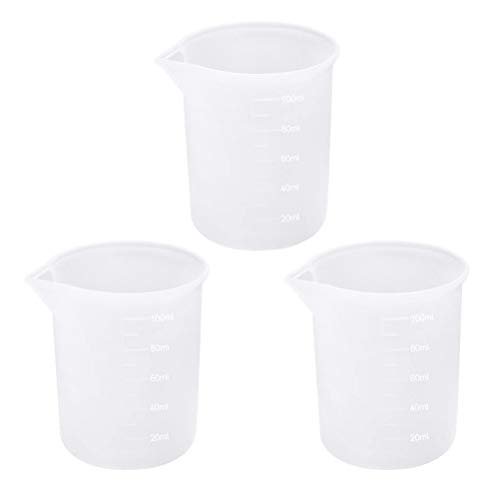 Sumaju Resin Cups 3 Pieces 100 Ml Non Stick Silicone Cup Silicone Measuring Cups Reusable Mixing Cups With Precise Scale For Diy Walmart Com Walmart Com