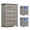 Tall 6 drawer dresser + 2 pcs nightstands, variant on LGHM 3 Piece Bedroom Dresser Set, Modern Farmhouse Large 8 Drawer Dresser and 2 Pcs Nightstand with 2 Drawers & Charging Station, Gray Wash