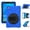 Blue, variant on Tablet Accessories For Lenovo Tab M8 Shockproof Colorful Silicone + PC Protective Case with Holder & Hand Grip Strap