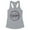 Heather Grey, variant on Let's Doula This Tank Top Fitted Racerback Women's Large White