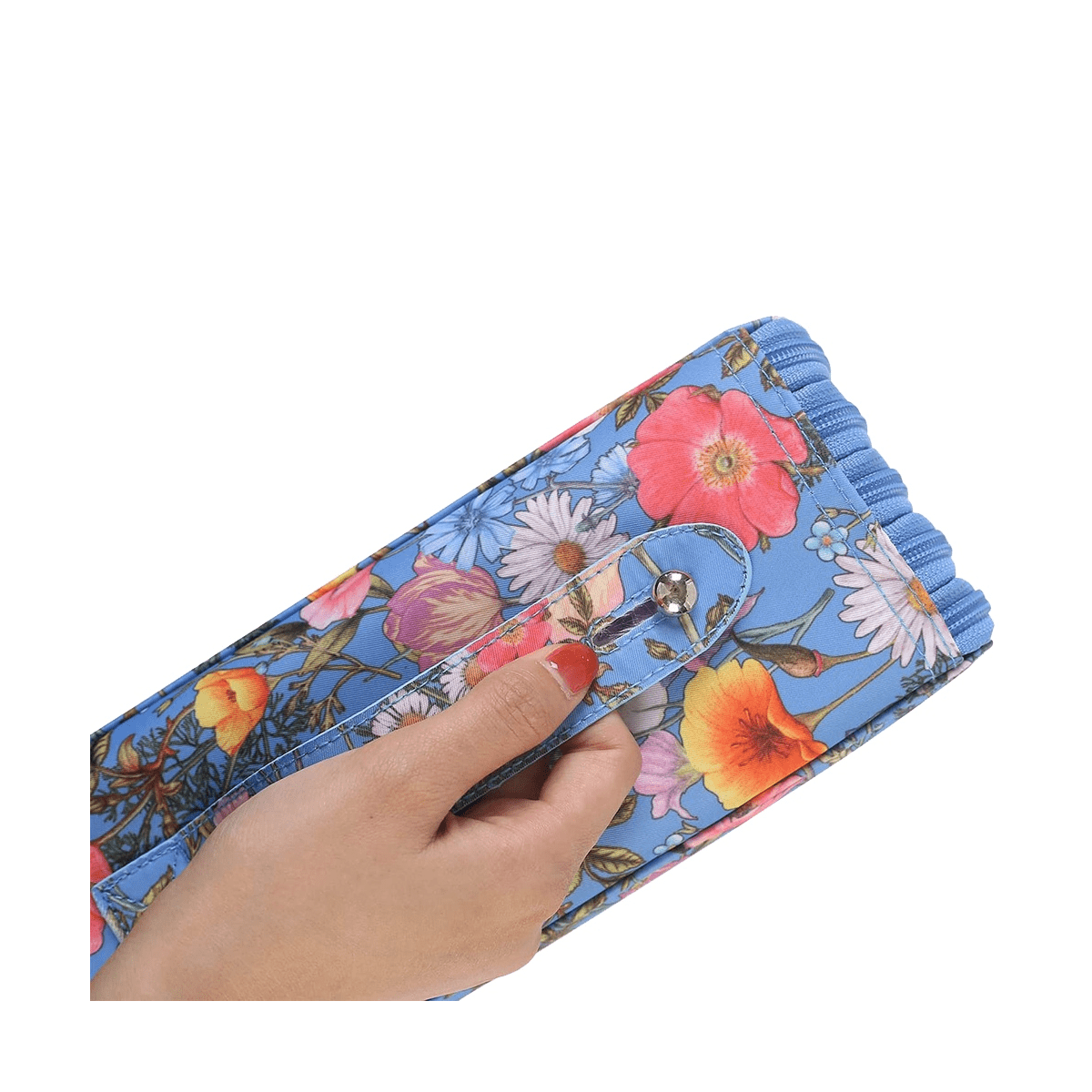 250 Slots Colored Pencil Case Organizer with 5 Layer Zipper-Large Capacity Pens Storage Holder Bag for Student Artist A