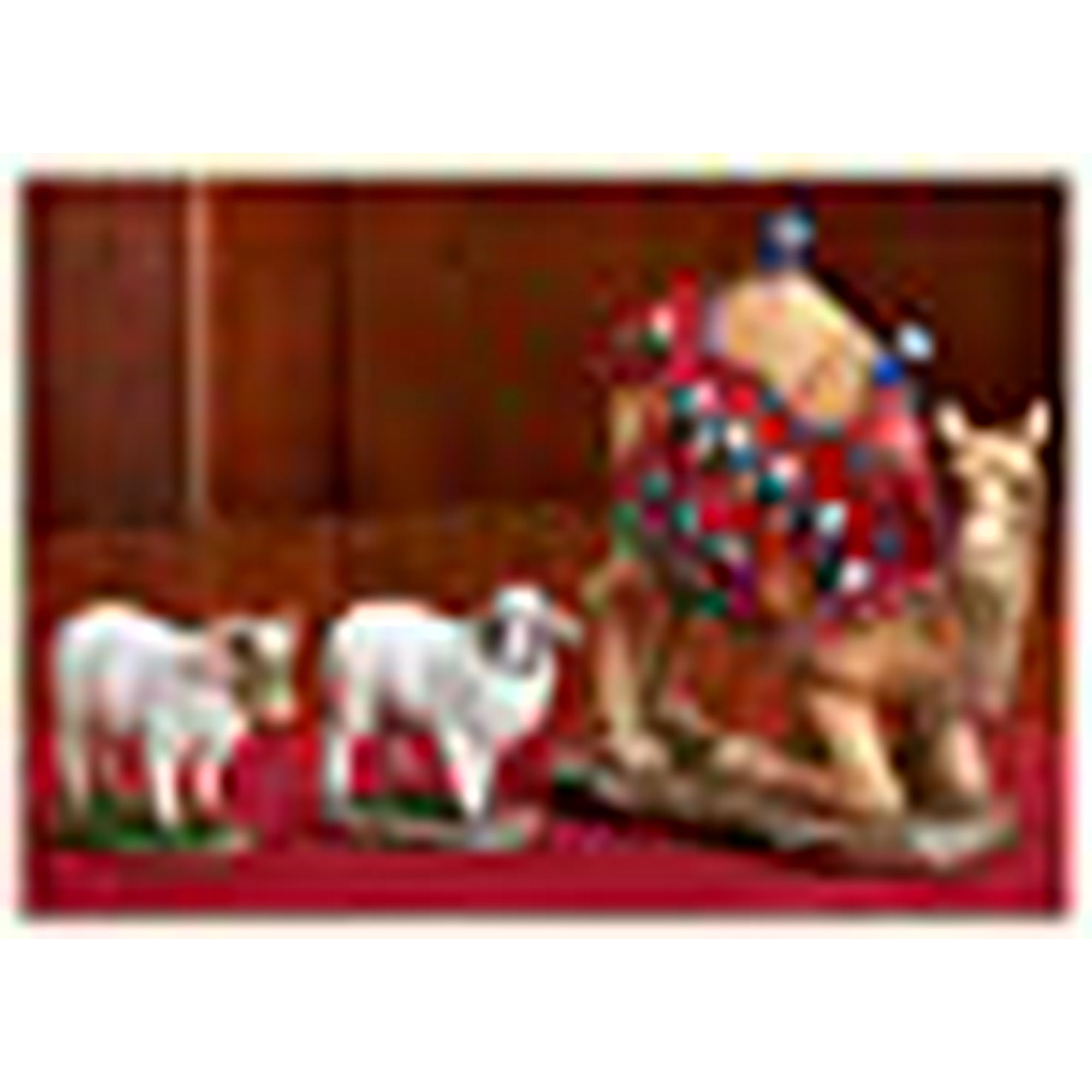 Three Kings Gifts Nativity Camel & Sheep Set | Hand-Painted Realistic Figurines For Christmas Display
