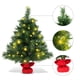 thumbnail image 4 of Costway Luces LED de árbol de Navidad artificiales de abeto de mesa preiluminadas de 60 cm, 4 of 8