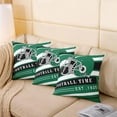 thumbnail image 4 of Boys Football Throw Pillow Cover for Football Lovers,American Football Decorative Square Pillow Case,Green White Geometric Stripe Pillow Cover,Sports Cushion Cover 18x18 Inch, 4 of 6