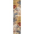 thumbnail image 2 of Unique Loom Outdoor Modern Collection Area Rug - Foliage (2' 7" x 12' Runner Multi/Gray), 2 of 9