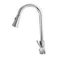 thumbnail image 3 of Cosmo Single-Handle Pull-Down Sprayer Kitchen Faucet with Ceramic Disc Cartridge in Chrome, 3 of 5
