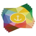 thumbnail image 1 of Ambesonne Colorful Place Mats Set of 4, Holiday Sailor Summer, Standard Size, Multicolor, 1 of 6