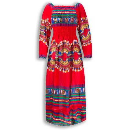 NEW Women Mariachi Dress Traditional Mexican Dress Ruffles 6 Colors One Size