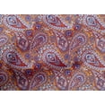 thumbnail image 5 of oneOone Cotton Poplin Orange Fabric Paisleys Diy Clothing Quilting Fabric Print Fabric By Yard 42 Inch Wide, 5 of 6