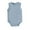 Blue, variant on LIIPEE Girls Boys Onesie Summer Solid Color Ribbed Round Neck Sleeveless Knitted Bodysuit Leisure Daily Wear Bodysuit,Grey,9-12 Months