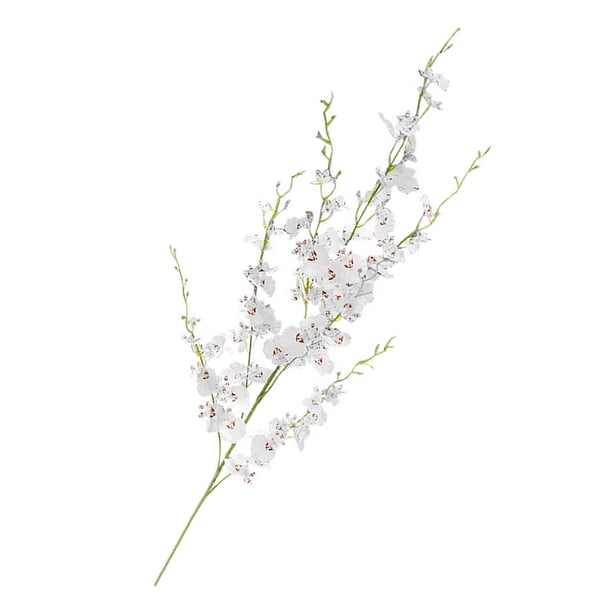Orquídeas Artificiales de Seda Sintética, Orquídea Danzante de Tallo Largo para Declarazón del Hogar, Boda, Oficina y Fiesta
