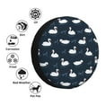 thumbnail image 4 of Yiaed Cartoon Swan Print Tire Wheel Cover, Waterproof Spare Tire Cover Fit for Jeep, Truck,Trailer, RV, SUV, Camper and Most Vehicle-14 inch, 4 of 6
