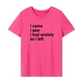 thumbnail image 2 of Camiseta para mujer, Top de verano, ropa, trajes, camiseta con cuello redondo para mochilero, uso diario, trabajo, regalo para mujer XL, 2 of 8
