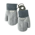 thumbnail image 2 of Hwmodou Toddler Mittens Baby Snow Gloves Kids Girls Boys Winter Snow Ski Gloves Kintted Soft Gloves, 2 of 5