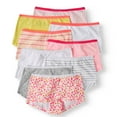thumbnail image 2 of Wonder Nation Girls 100% Cotton Boyshort Underwear, 9 Pack Panties (Little Girls & Big Girls), 2 of 2