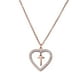 thumbnail image 3 of Collar de Mujer Corazón con Inciales LuckyLy, Modelo Adina rosa UNITALLA, 3 of 7