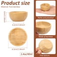 thumbnail image 2 of Ikoopy 6Pcs Bamboo Pinch Bowls, 1.4 oz Mini Dipping Bowls for Charcuterie Board & Soy Sauce, 2 of 11