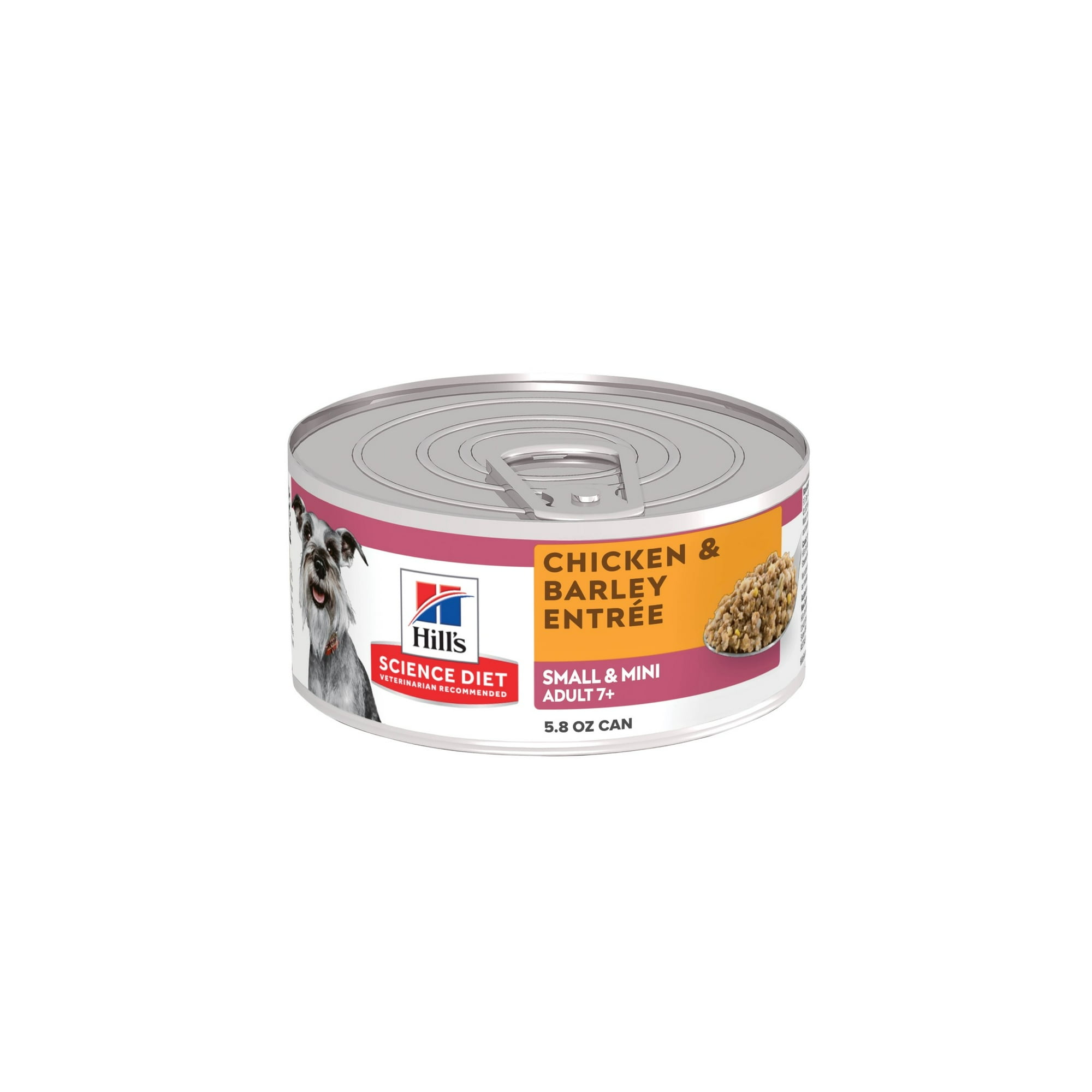 Hill's Science Diet Senior 7+ Small Paws Canned Dog Food, Chicken & Barley Entrée, 5.8 oz, 24 Pack wet dog food