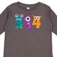 thumbnail image 4 of Inktastic Monsters Like Pi Pi Day Numbers Boys or Girls Long Sleeve Toddler T-Shirt, 4 of 5