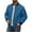 Blue, variant on Xzbqbs Bomber Jackets Men Waffle Full Zip Up Track Jacket Casual Lightweight Long Sleeve Baseball Coat Fashion Fall Track Jackets